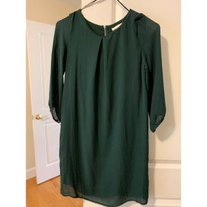 H&M | Dresses | Hm Emerald Green Shift Dress | Poshmark